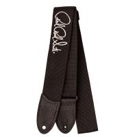 PRS Poly Strap Signature Silver/Black ギターストラップ プリストラップ ブラックカラー/シルバーロゴ