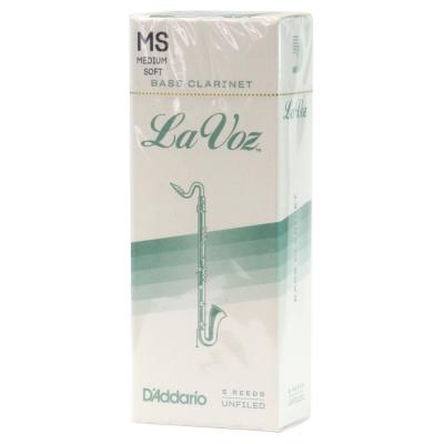 D'Addario Woodwinds/RICO REC05MS ラ・ボーズ バスクラリネット リード MS アンファイルドカット 5枚入