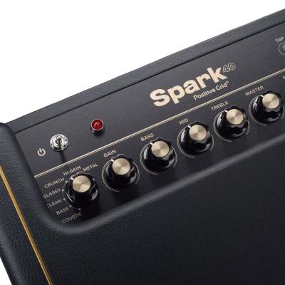 Positive Grid Spark ギターコンボアンプ ポジティブグリッド スパーク つまみ部分の画像