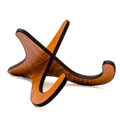 Bamboo BU-DUS ウクレレスタンド 木製 X型 全体像