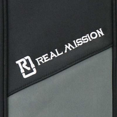 REAL MISSION Emily02-B BK/GRAY/BLACK エレキベースケース ロゴ刺繍