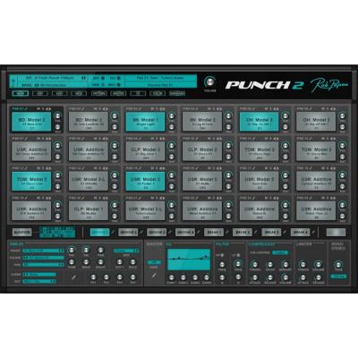 Rob Papen PUNCH 2 バーチャルドラムシンセサイザー ソフトウェア音源