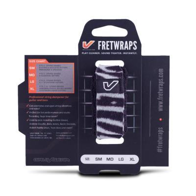 Gruv Gear FW-1PK-ZEB-MD FretWraps Wild Zebra Prints 1-Pack ミディアム 5弦ベース/6弦クラシックギター用 フレットラップ