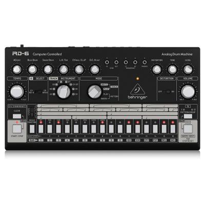 BEHRINGER RD-6-BK Rhythm Designer アナログリズムマシン ドラムマシン リズムデザイナー ベリンガー 正面画像