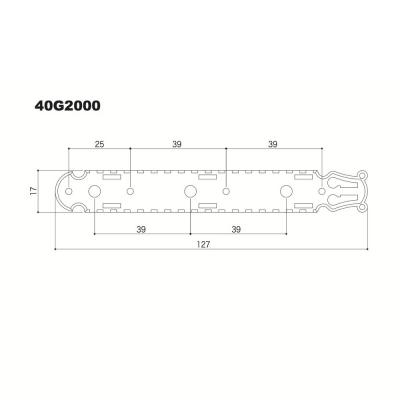 GOTOH 40G2000-GG-1W クラシックギター用ペグ サイズ詳細の画像