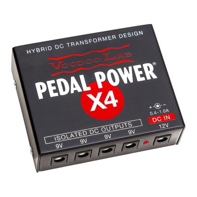 VooDooLab Pedal Power X4 パワーサプライ ブードゥーラボ 斜めからの画像