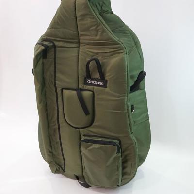 Grazioso CBA-1 Bass Bag モスグリーン コントラバス専用バッグ 国内4/4サイズ ケースボディ部アップ画像