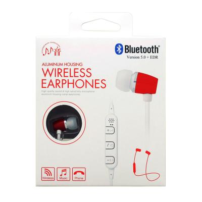 たのしいかいしゃ Bluetoothワイヤレスイヤホン アルミカナル カルメンレッド TA-BT1 CRD パッケージ