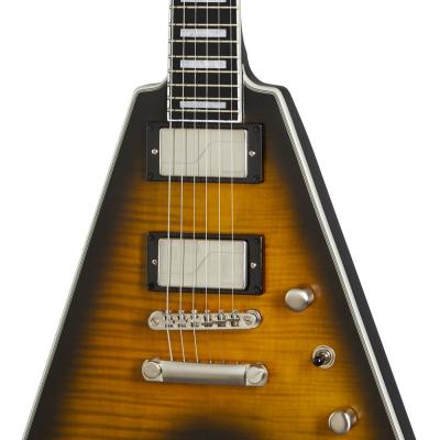 Epiphone Flying V Prophecy Yellow Tiger Aged Gloss エレキギター ボディアップ
