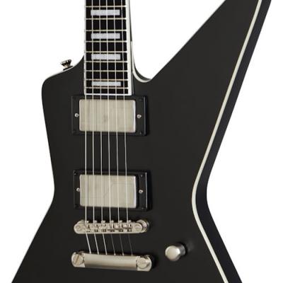 Epiphone Extura Prophecy Black Aged Gloss エレキギター ボディトップ画像