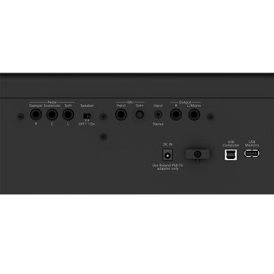 ROLAND FP-60X-BK Digital Piano ブラック デジタルピアノ ローランド 電子ピアノ 88鍵 入出力端子部画像 背面画像