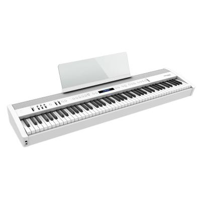 ROLAND FP-60X-WH Digital Piano ホワイト デジタルピアノ ローランド 電子ピアノ 88鍵 譜面台設置画像