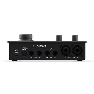 Audient iD14mkII オーディオインターフェース 入出力端子部画像