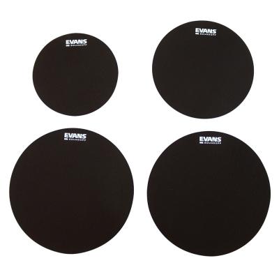 EVANS SO-0244 MUTE DRUM PACK FSN スネアタム用ミュート フュージョン サイズ比較画像