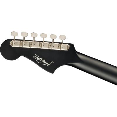 Fender Joe Strummer Campfire MATTE BLK WN エレクトリックアコースティックギター ヘッドバック画像