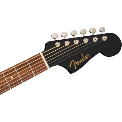 Fender Joe Strummer Campfire MATTE BLK WN エレクトリックアコースティックギター ヘッド画像