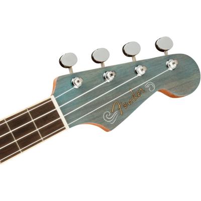Fender Dani Harrison Uke TURQUOISE WN テナーウクレレ ヘッド画像