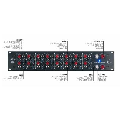 Rupert Neve Designs 5059 SATELLITE 16x2+2 サミングミキサー 正面パネルの説明画像