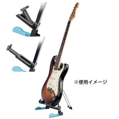 Guitto GGS-03 BLK 折りたたみ式ギタースタンド 使用イメージ画像