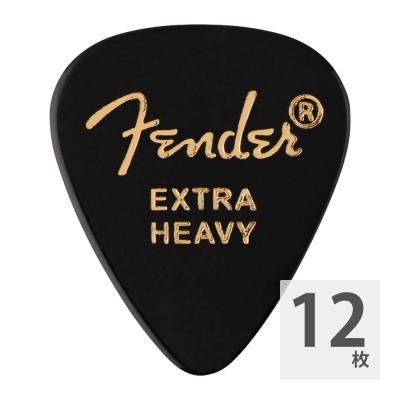 Fender 351 Shape Premium Picks Extra Heavy Black ギターピック 12枚入り