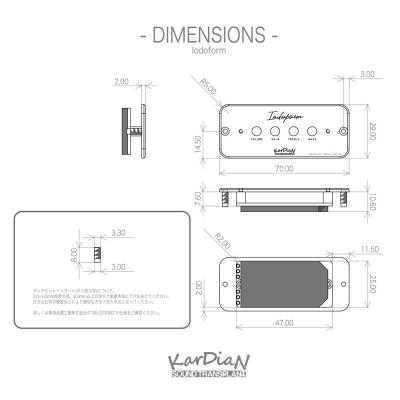 KarDiaN Iodoform Gold キャラクターモジュール 数量限定特製ストラップ付きドライバー付属 サイズ詳細
