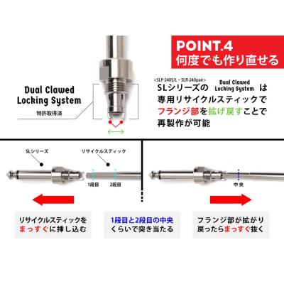NEO by OYAIDE Elec L6+ ソルダーレスケーブルキット ケーブル1.5m L型プラグ6個 スパナ2個 リサイクルスティック 製品特長の画像
