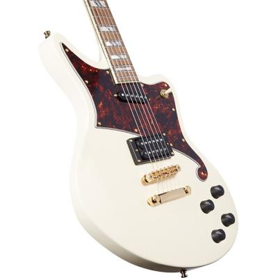 D’Angelico Deluxe Bedford Vintage White エレキギター ボディ斜めアングル画像