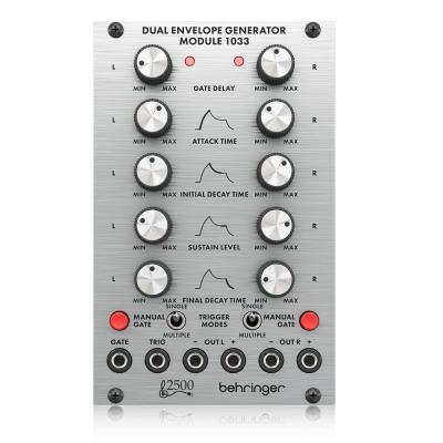 BEHRINGER 1033 DUAL ENVELOPE GENERATOR ユーロラック用 2500シリーズデュアルエンベロープジェネレーターモジュール