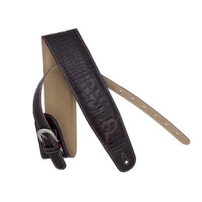 Paoletti Guitars Paoletti Leather Strap Croc Brown ギターストラップ