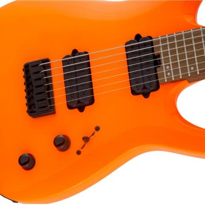 Jackson Pro Series Signature Misha Mansoor Juggernaut HT7 Neon Orange 7弦 エレキギター ボディトップアップ画像