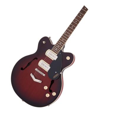 GRETSCH G2622-P90 Streamliner Center Block Double-Cut P90 with V-Stoptail Claret Burst エレキギター ボディアップ画像