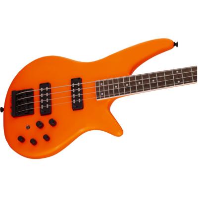 Jackson X Series Spectra Bass SBX IV Neon Orange エレキベース 斜めアングル画像