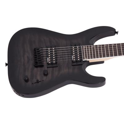 Jackson JS Series Dinky Arch Top JS22Q-7 DKA HT Transparent Black Burst エレキギター ボディアップ画像