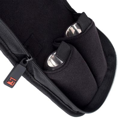 PROTEC A222CAMO カモフラージュ柄 トロンボーンマウスピース用ポーチ 2本用 使用例