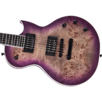 Jackson Pro Series Monarkh SCP Transparent Purple Burst エレキギター ボディトップアップ画像