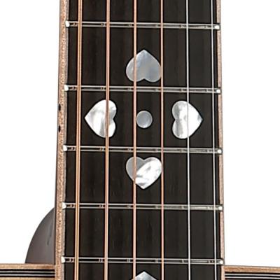 ZEMAITIS AAS-3000HW-E NAT ミニサイズ エレクトリックアコースティックギター ゼマイティス 指板 12フレットのポジション・マークはハートのデザイン。