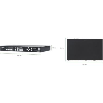 ATV AV-4K-4X1 HDMI2.0 4ch MULTI-FORMAT SEAMLESS SWITCHER ビデオスイッチャー サイズ画像