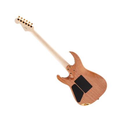 Charvel Pro-Mod DK24 HH FR M Mahogany with Quilt Maple Dark Amber エレキギター 背面