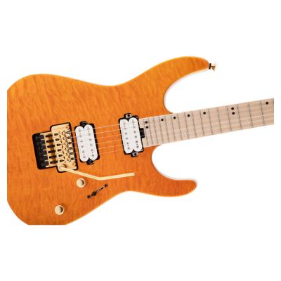 Charvel Pro-Mod DK24 HH FR M Mahogany with Quilt Maple Dark Amber エレキギター ボディ