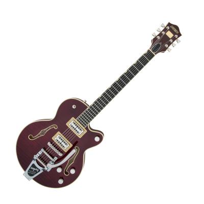 GRETSCH G6659TFM Players Edition Broadkaster Jr. Center Block Single-Cut with String-Thru Bigsby Dark Cherry Stain エレキギター