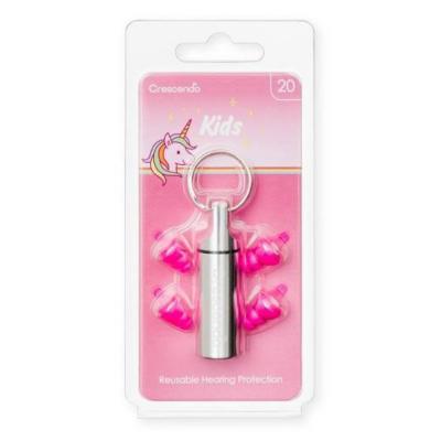 Crescendo Kids Unicorn 20 イヤープロテクター 耳栓 子供用 ピンク
