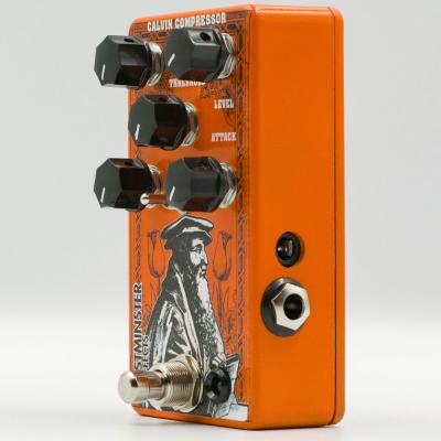 Westminster Effects WE-CC Calvin Compressor コンプレッサー ギターエフェクター ウエストミンスターエフェクツ 入出力端子部画像