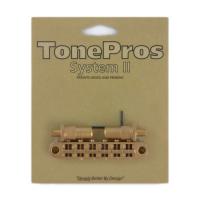 TonePros T3BT-SG Metric Tuneomatic サテンゴールド ギター用ブリッジ