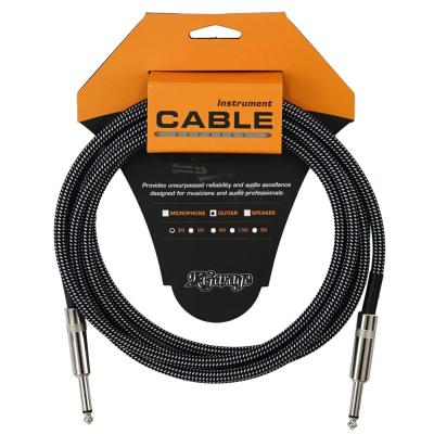 K-GARAGE FGC-3 BLK/WHT ギターケーブル 3m