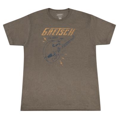 GRETSCH Lightning Bolt T-Shirt Brown Sサイズ 半袖 Tシャツ