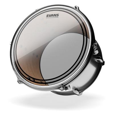 EVANS TT13EC2S 13' EC2 Snare Tom Timbale Batter Clear ドラムヘッド 装着イメージ画像