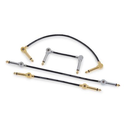 RockBoard RBO CAB PW SET GD PatchWorks Solderless Patch Cable Set 300 cm Cable + 10 Plugs Gold ソルダーレスケーブルキット ケーブル接続イメージ画像