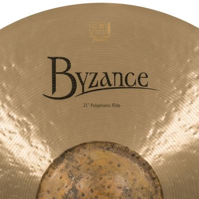 MEINL B21POR Polyphonic Ride Byzance Traditional series 21' ライドシンバル マイネル ロゴ サイズ表記画像
