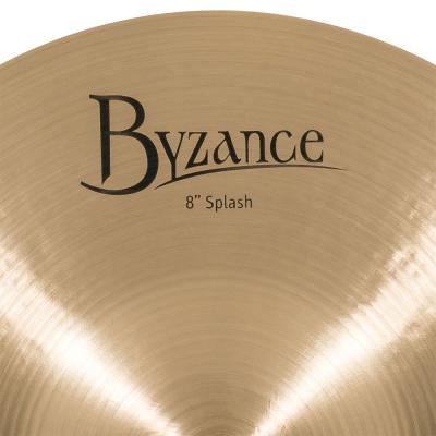 MEINL B8S Splashes Byzance Traditional series 8' スプラッシュシンバル マイネル ロゴ サイズ表記画像