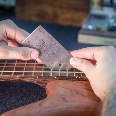 RockCare by Warwick Fret Rocker Fret Levelling & Setup Gauge フレットレベリング ステップゲージ 使用例